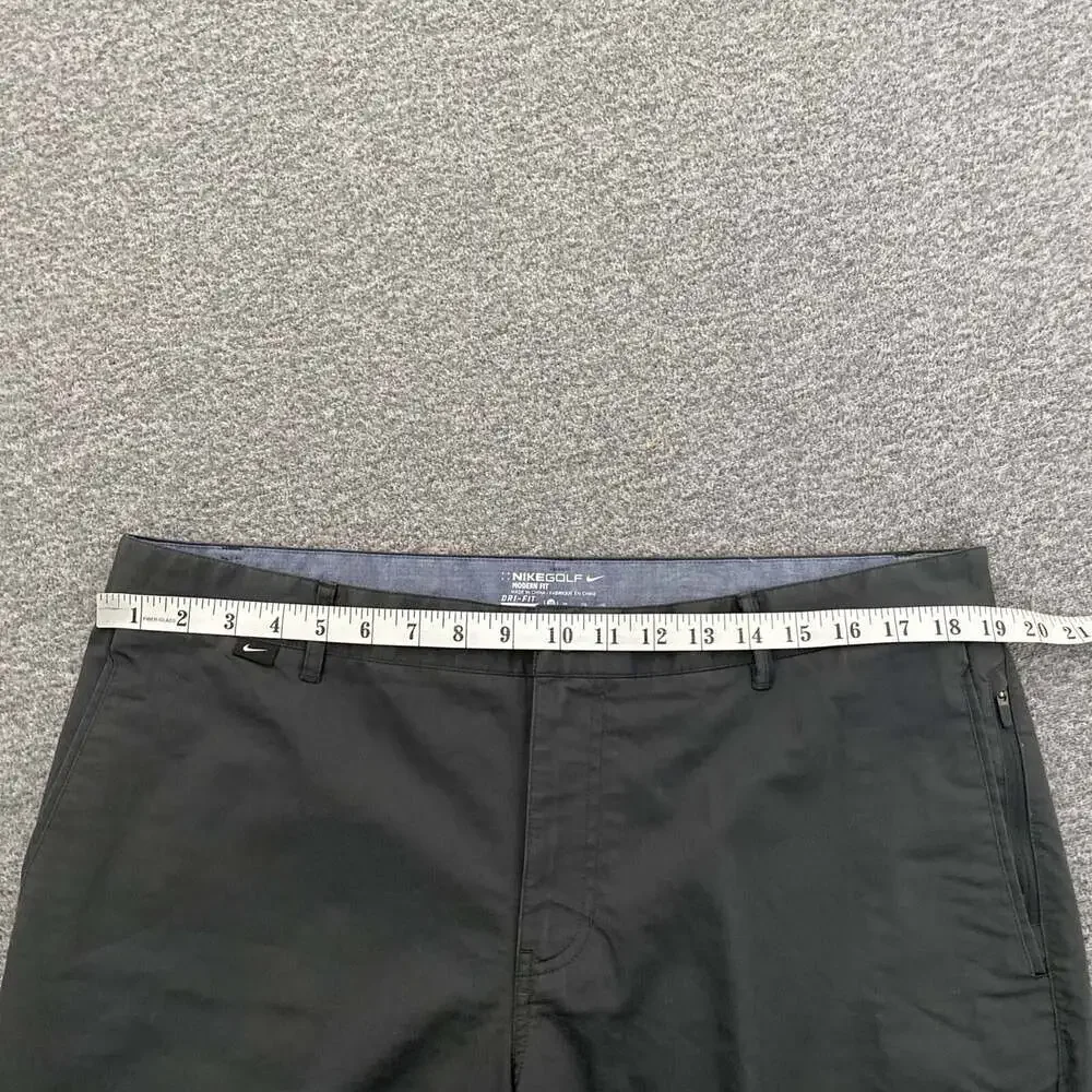 Nike Golf Men’s Size 38 Gray Zip Pocket Dri-Fit Summer Chino Shorts_8